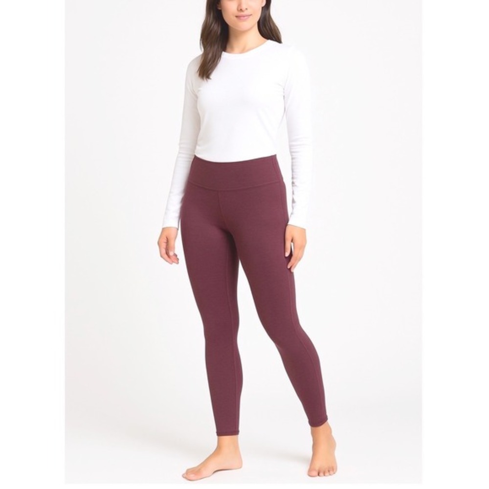 Columbia Marionberry Heather High Rise Athletic Leggings AK2318 M Layering 88-71
